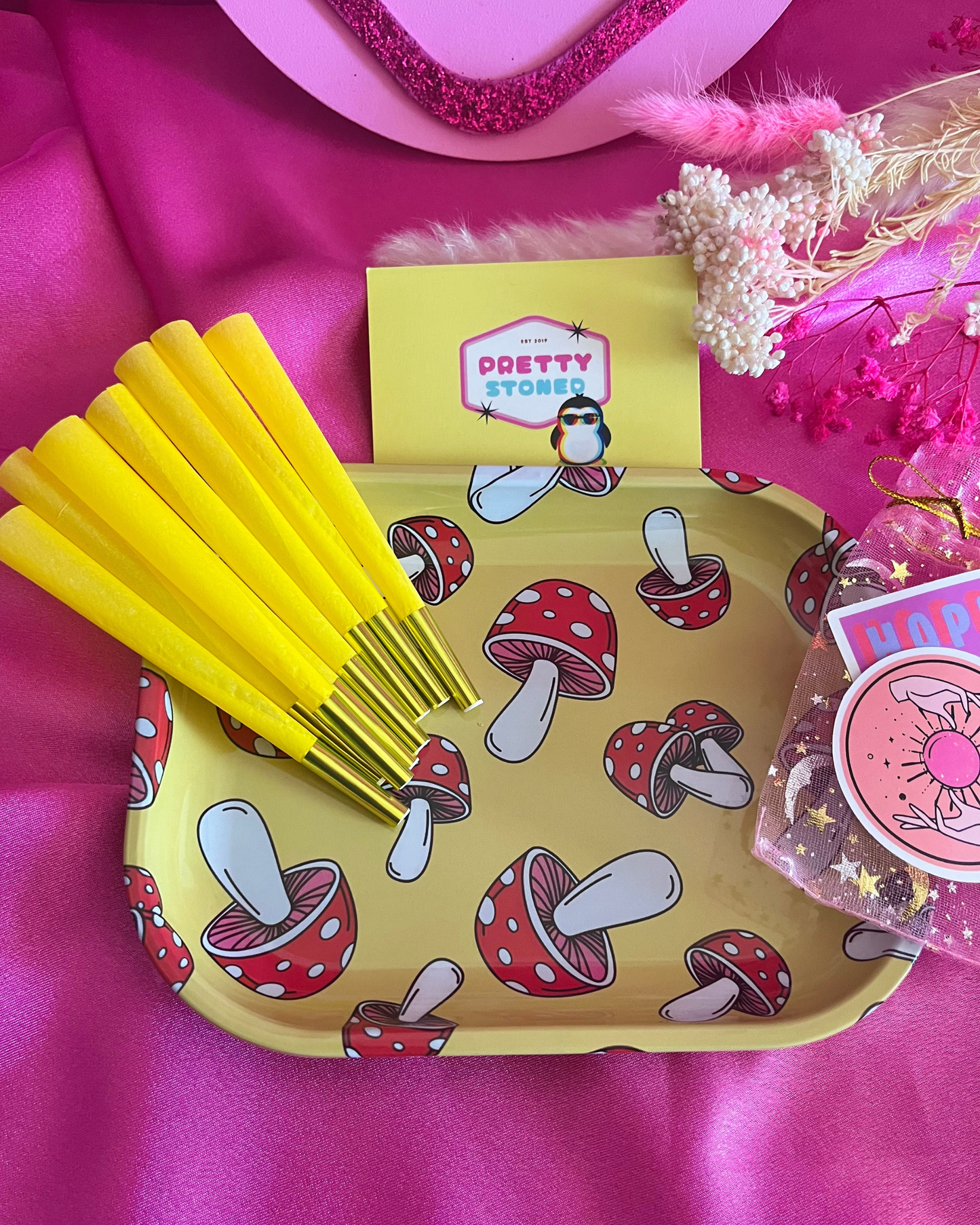 Mushroom Rolling Tray Set š