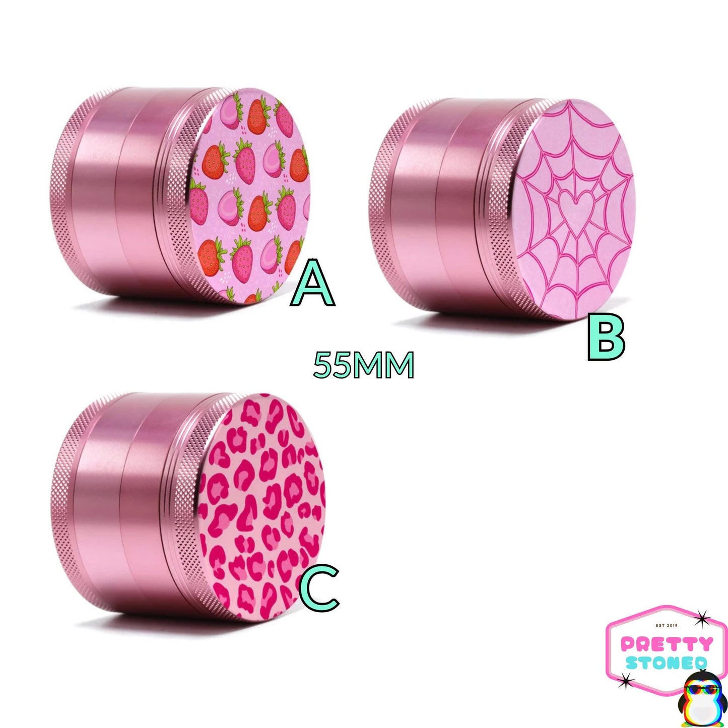 Pink Grinder Metal Magnetic Grinder - Cute Grinder Pretty Grinder Gift- Pink Purple Grinder - Grinder Accessories Gift - Grinder Pretty Gift