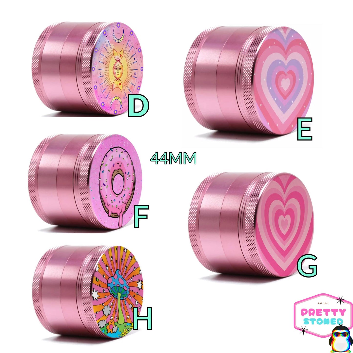 Pink Grinder Metal Magnetic Grinder - Cute Grinder Pretty Grinder Gift- Pink Purple Grinder - Grinder Accessories Gift - Grinder Pretty Gift