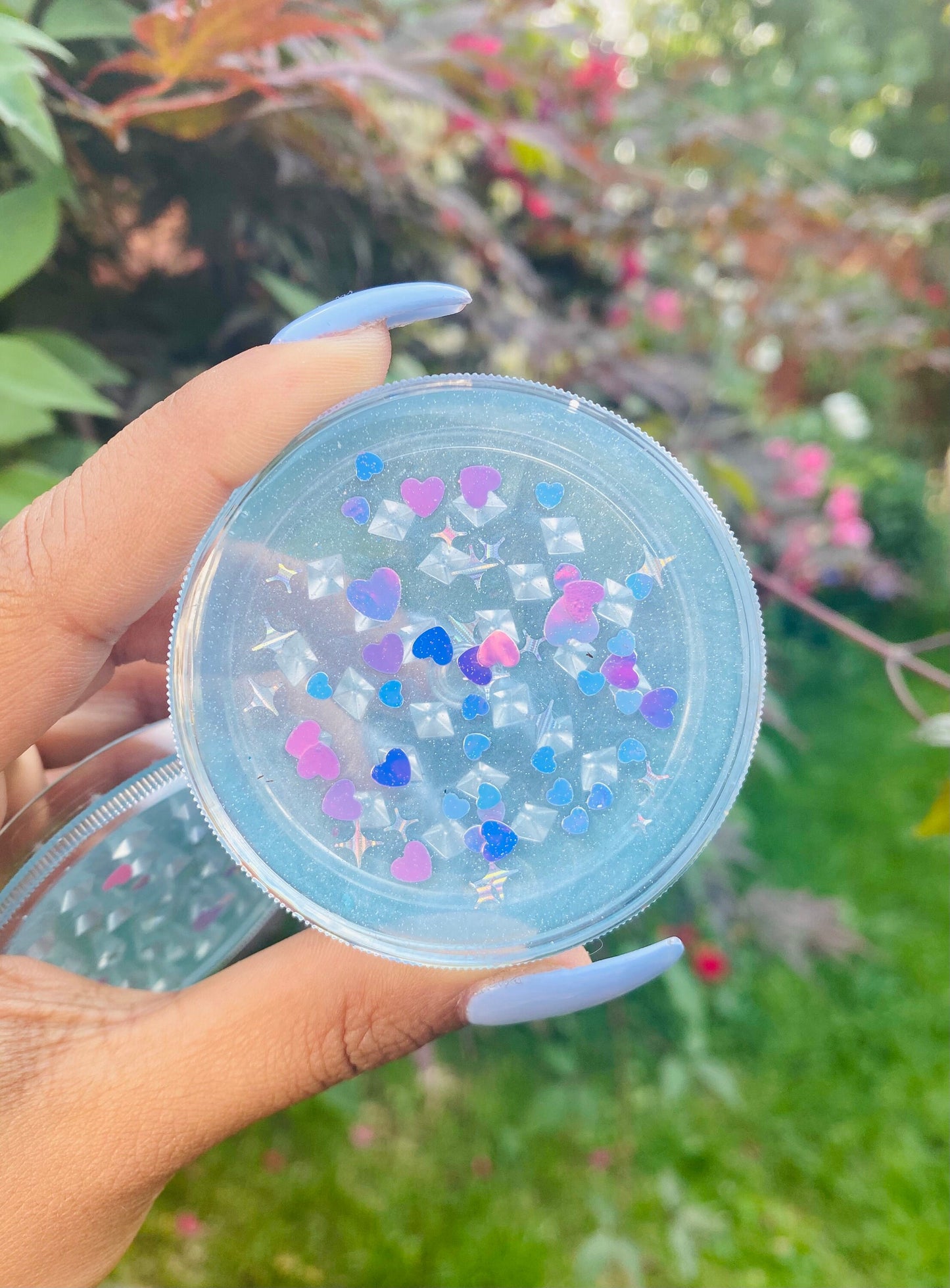 Pink and Blue Hearts Grinder