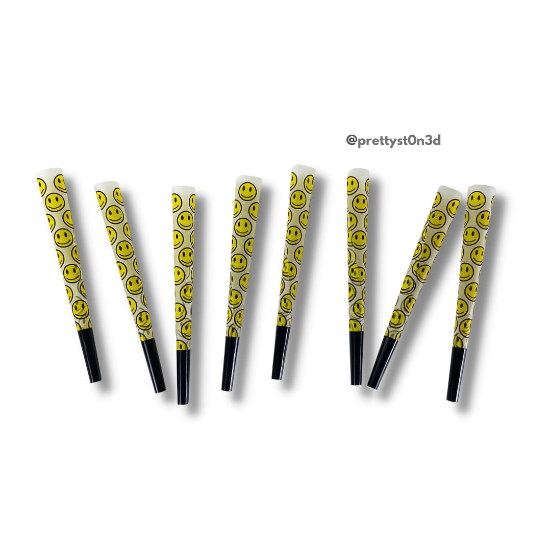 8 Smiley Face Pre Rolled Cones