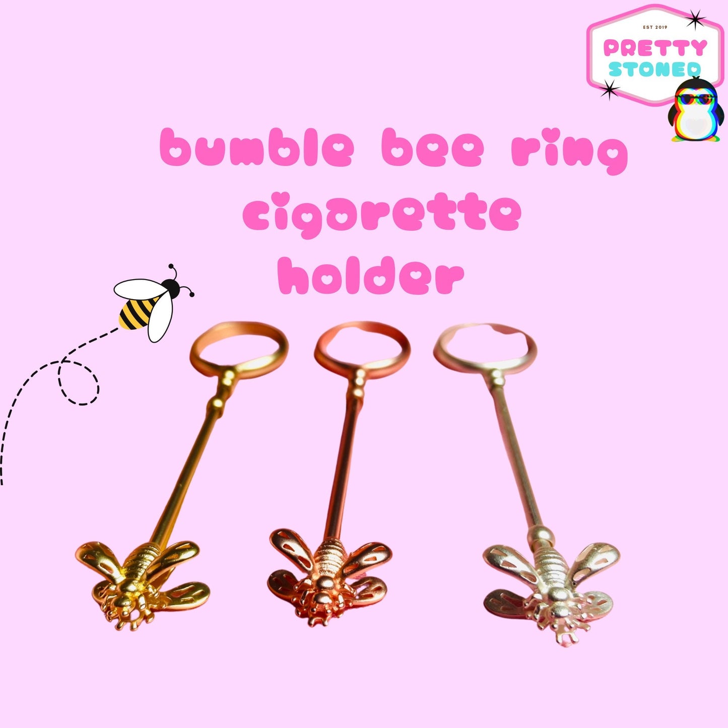 Bumble Bee Cigarette Ring Holder