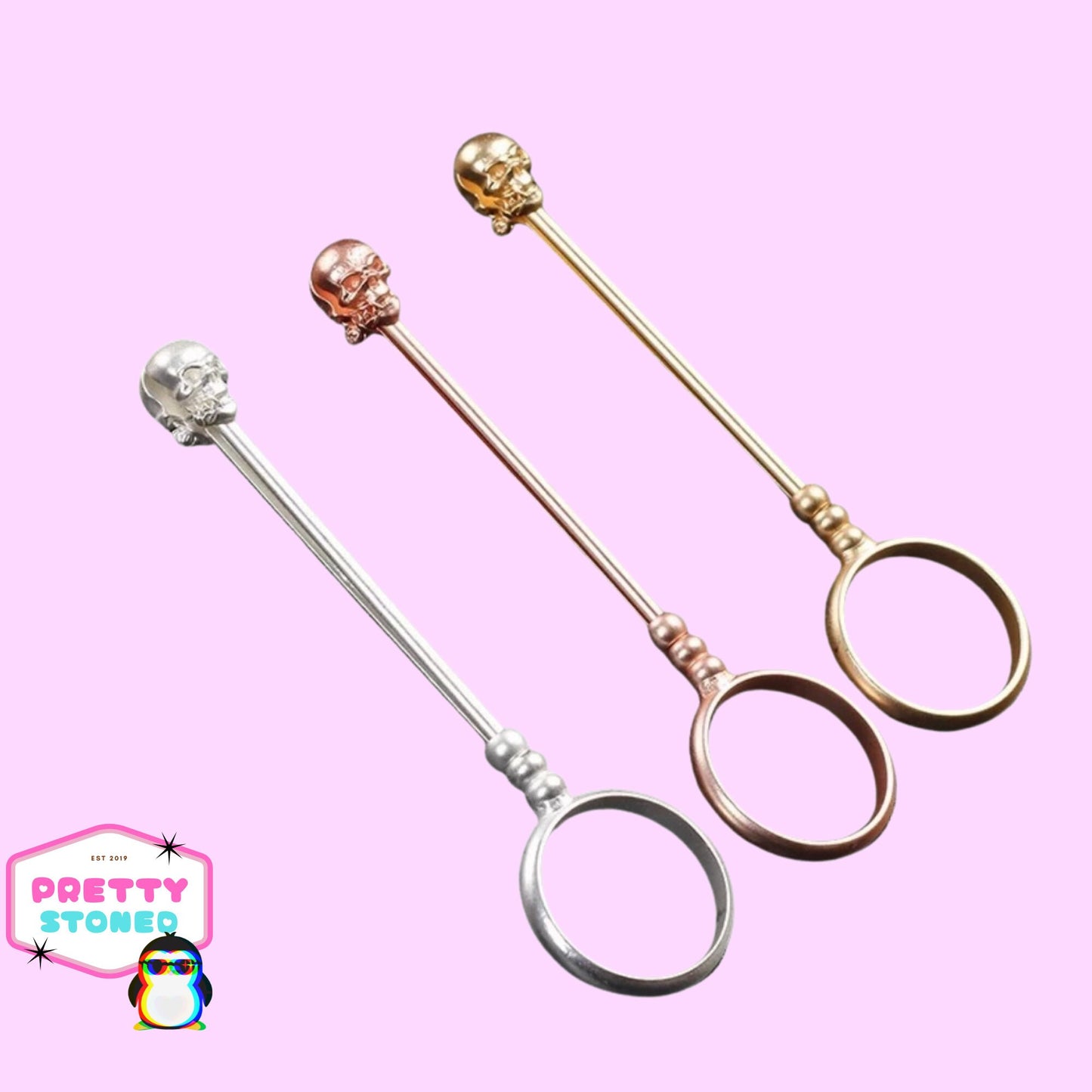 Cigarette Holder Ring - Skull Jewellery
