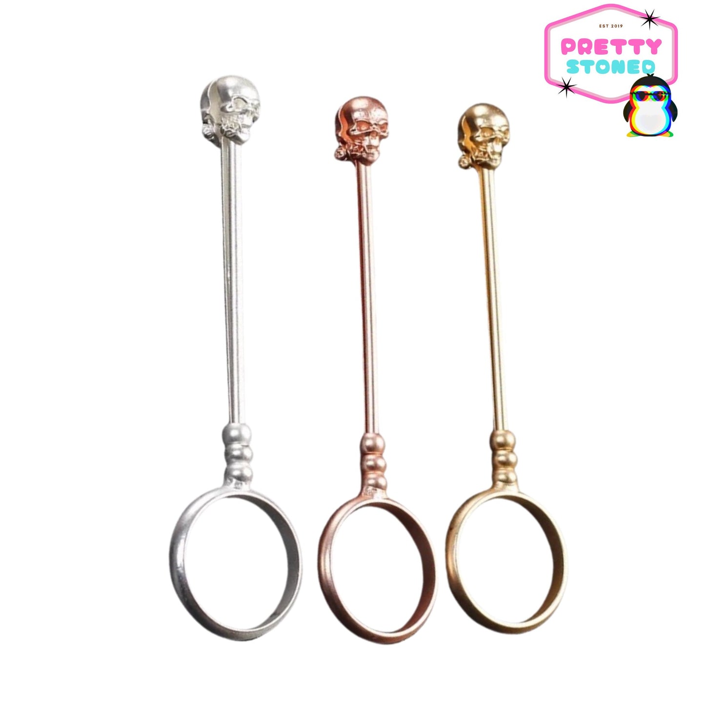 Cigarette Holder Ring - Skull Jewellery