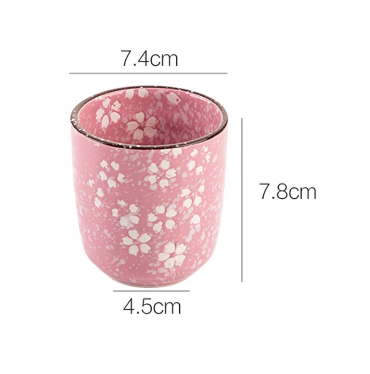 Sakura Teacup - Ceramic Cup - Ceramic Teacup - Expresso Mug - Cute Cup - Pink Teacup - Home Gift- Sakura Gift- Cute Gift