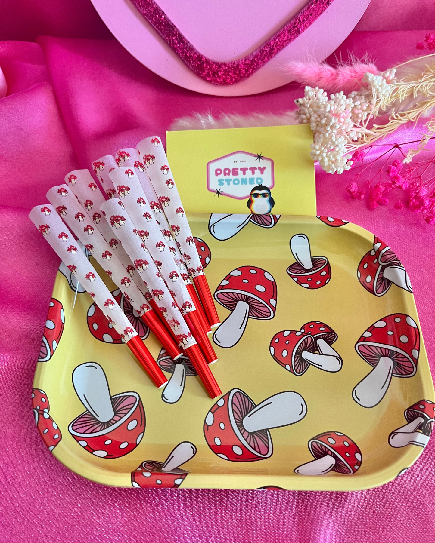 Mushroom Rolling Tray Set 🍄