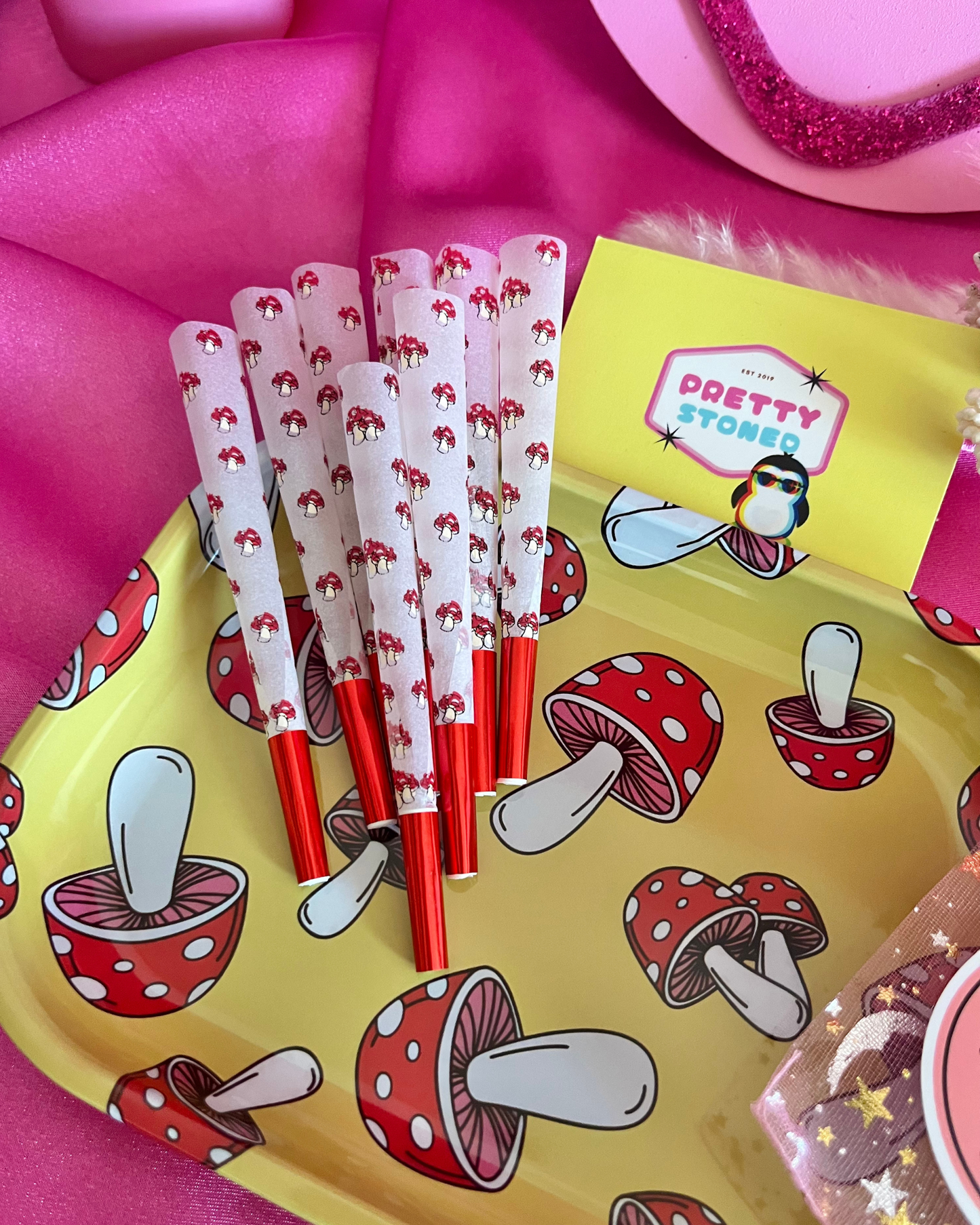 Mushroom Rolling Tray Set 🍄