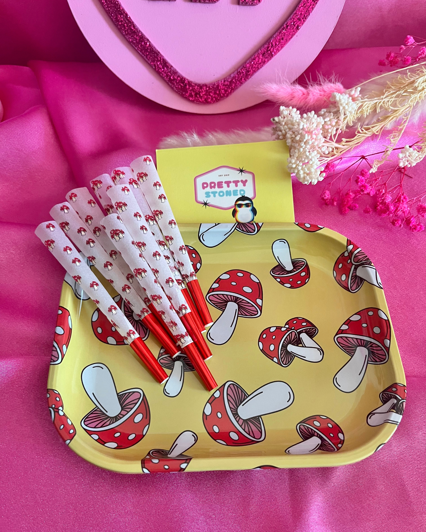 Mushroom Rolling Tray Set 🍄