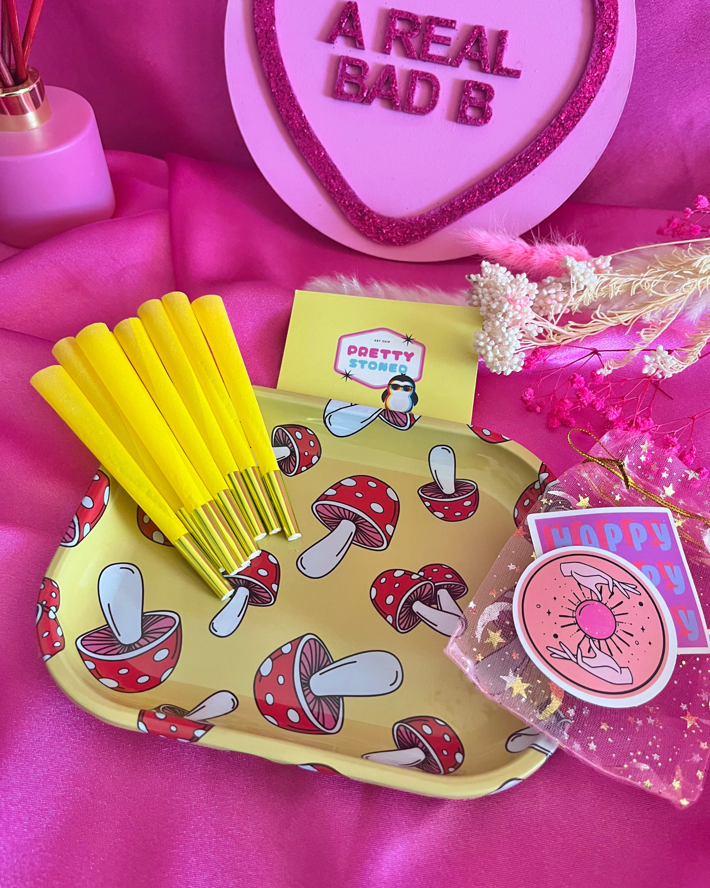 Mushroom Rolling Tray Set 🍄