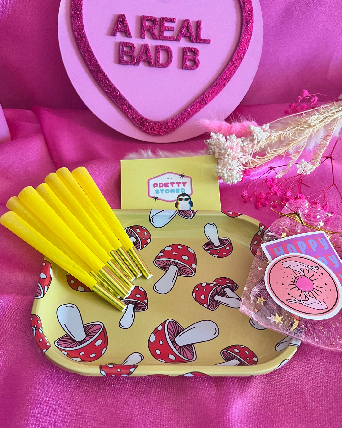 Mushroom Rolling Tray Set 🍄