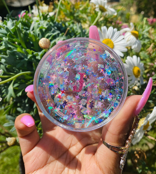 Custom Grinder Personalised Grinder Gift - Rainbow Holographic Custom Initial Grinder - Cute Grinder Gift for Her- Pretty Grinder Gift