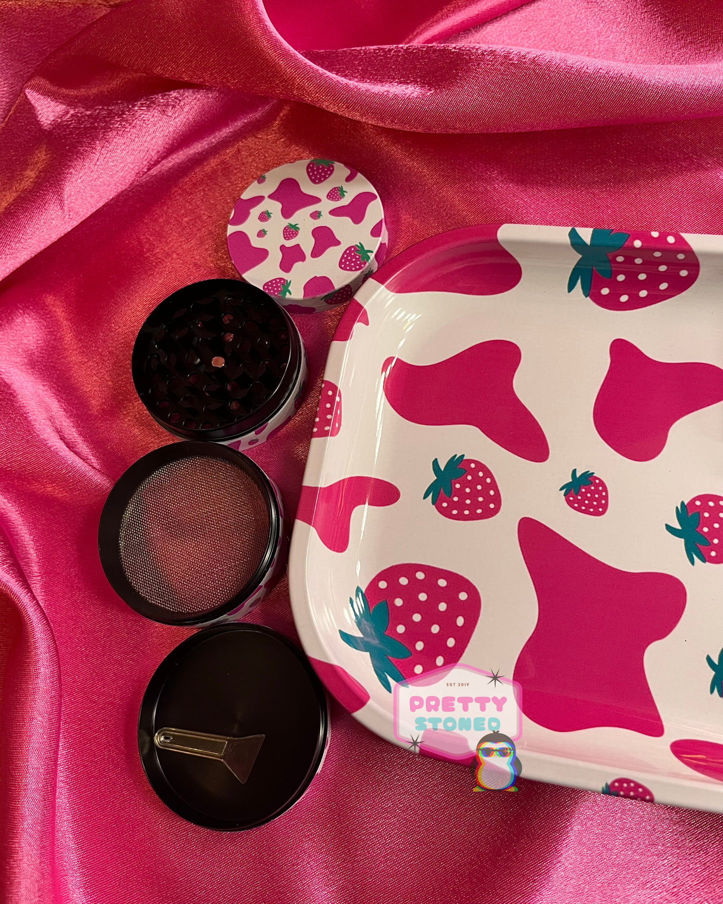 Pink Strawberry Milk Rolling Set 🍓🥛