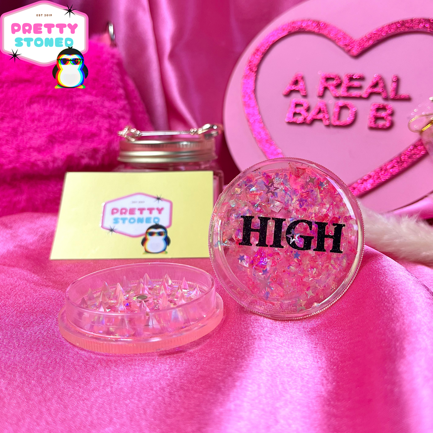 Pink Glitter Grinder