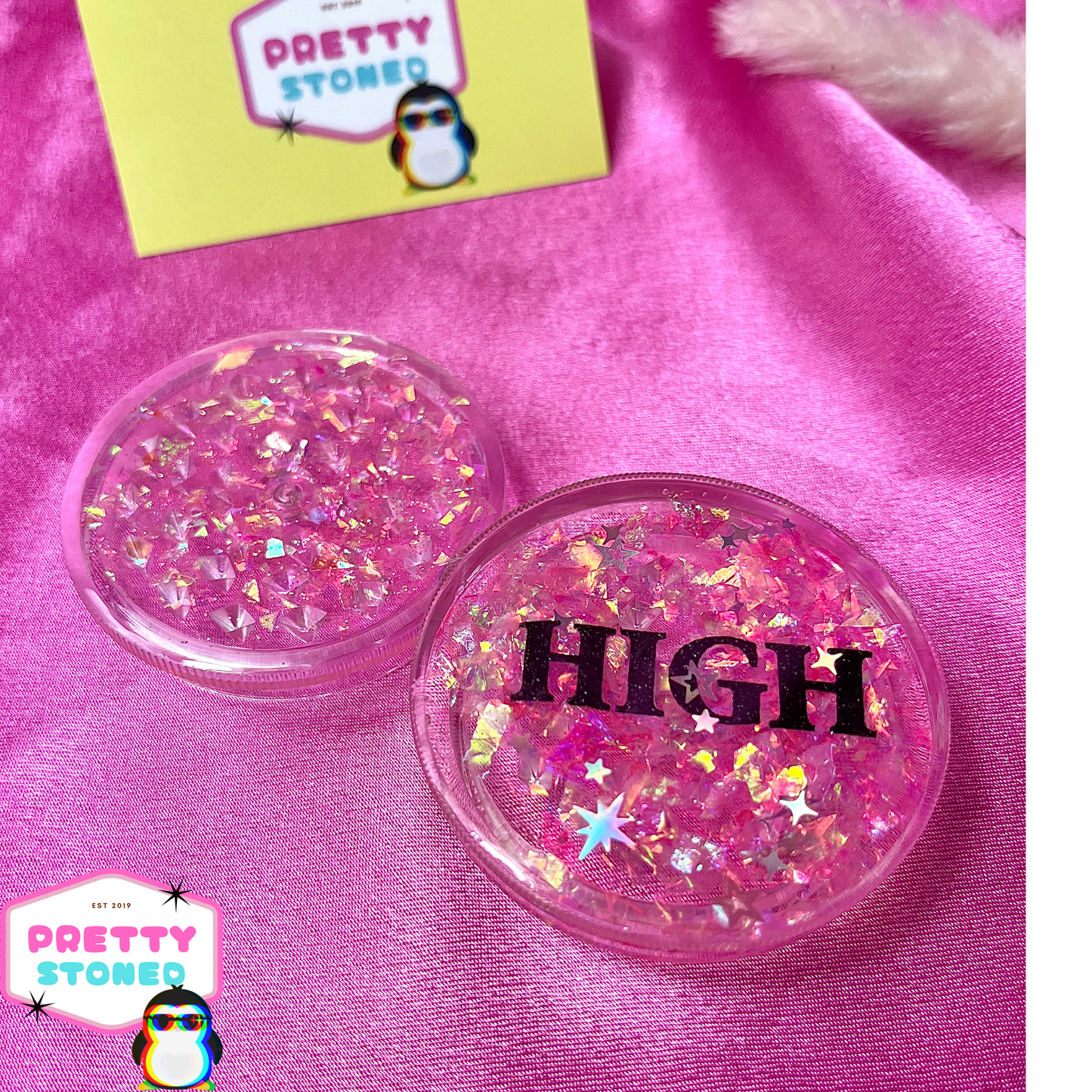 Pink Glitter Grinder