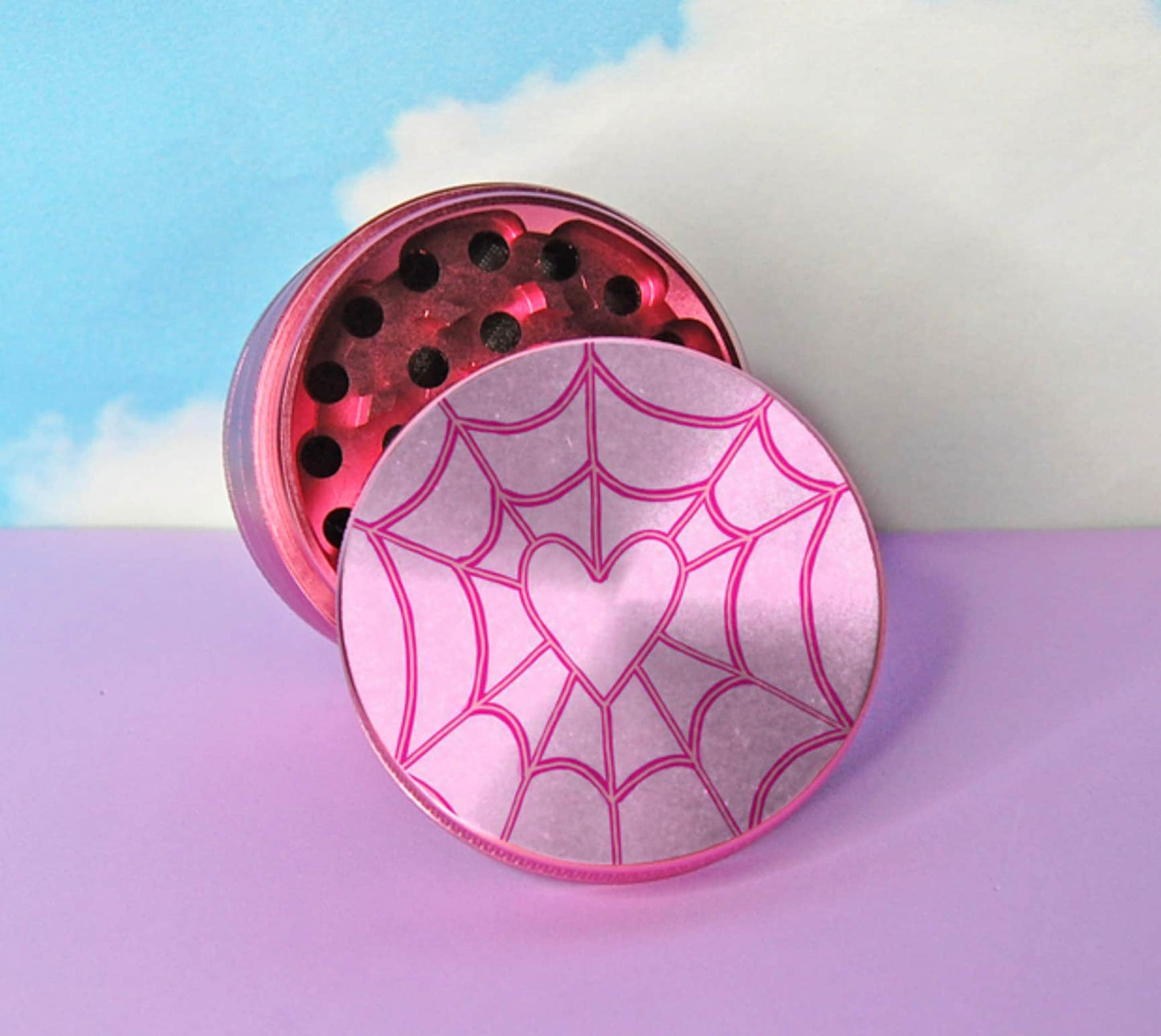 Pink Grinder Metal Magnetic Cute Pumpkins Metal Grinder Cute Rolling Trays - Cute Grinders - Halloween Grinder Cute Grinder Gift Pretty