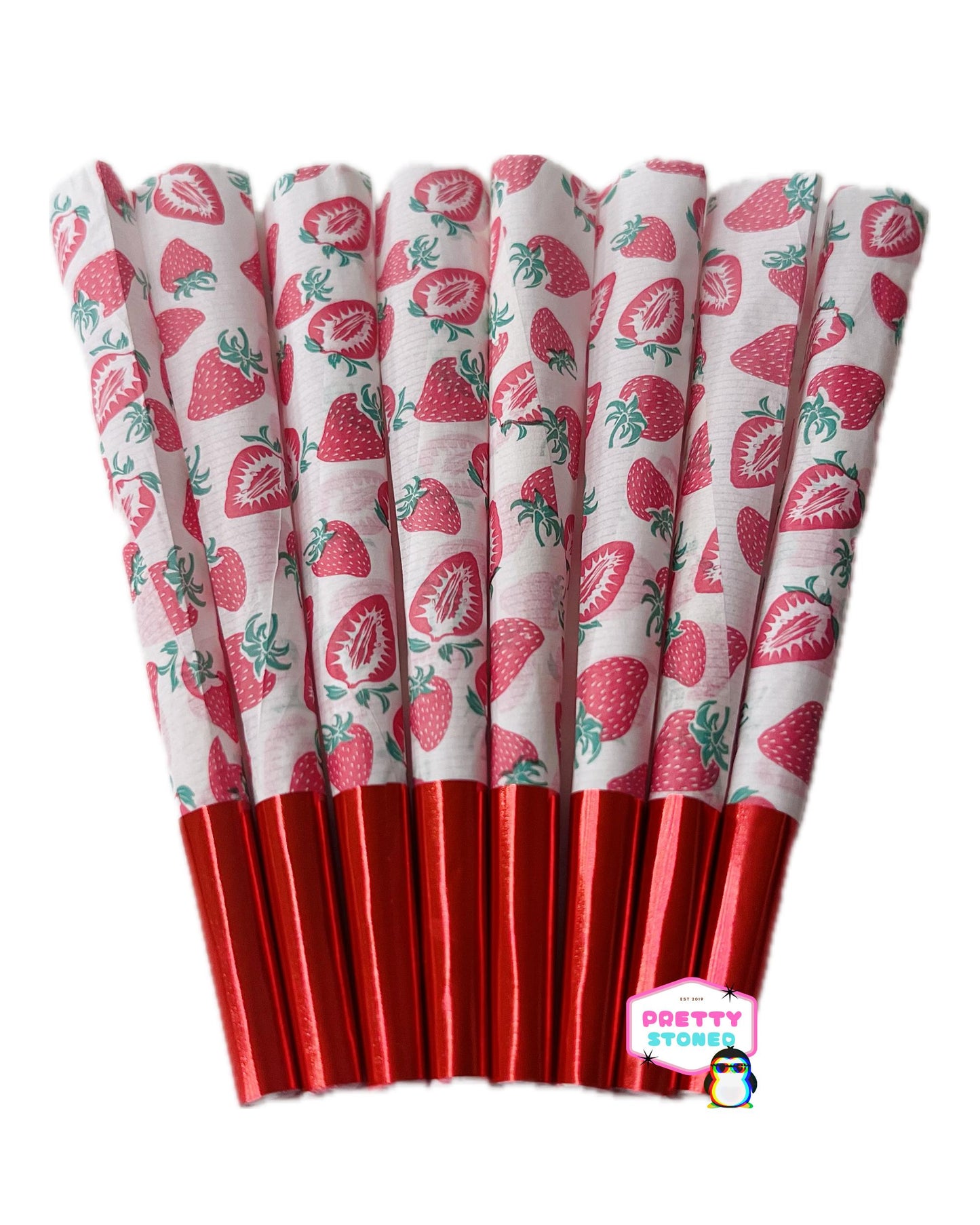 8 Strawberry Pre Rolled Cones 🍓