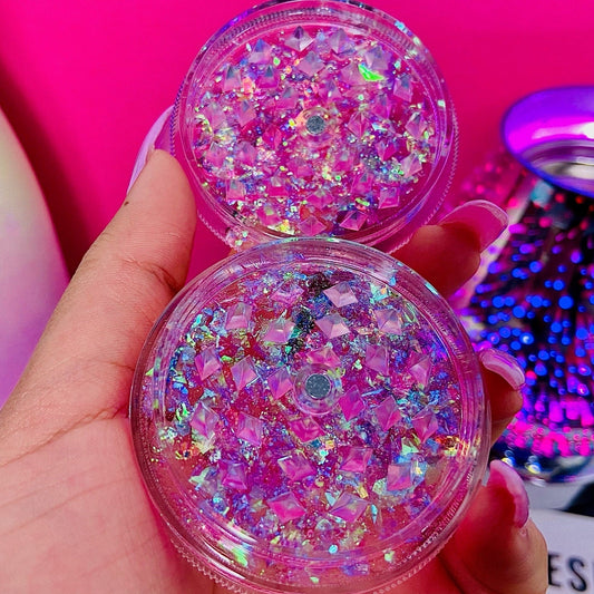 Pink Holographic Glitter Grinder