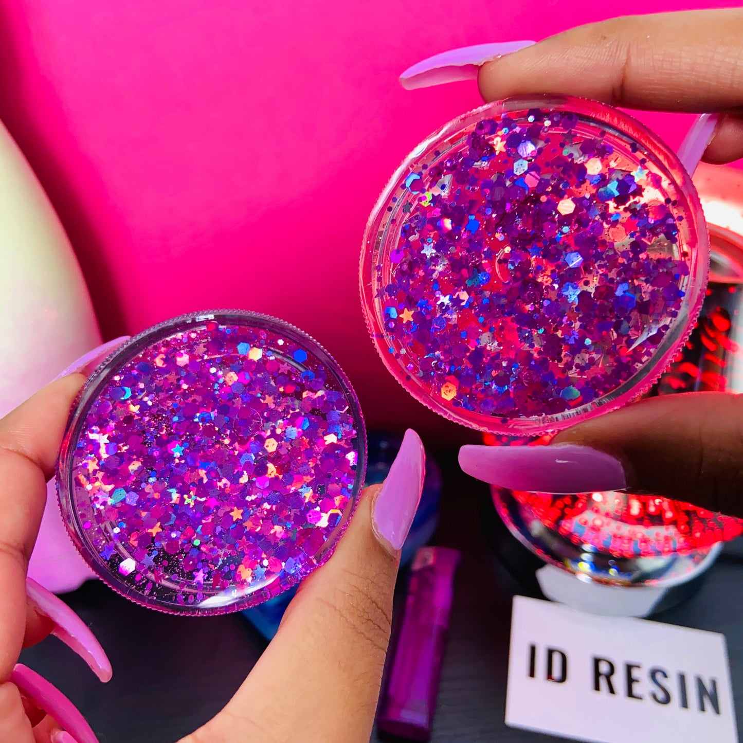 Sparkly Pink Glitter Grinder Cute Gift for Her