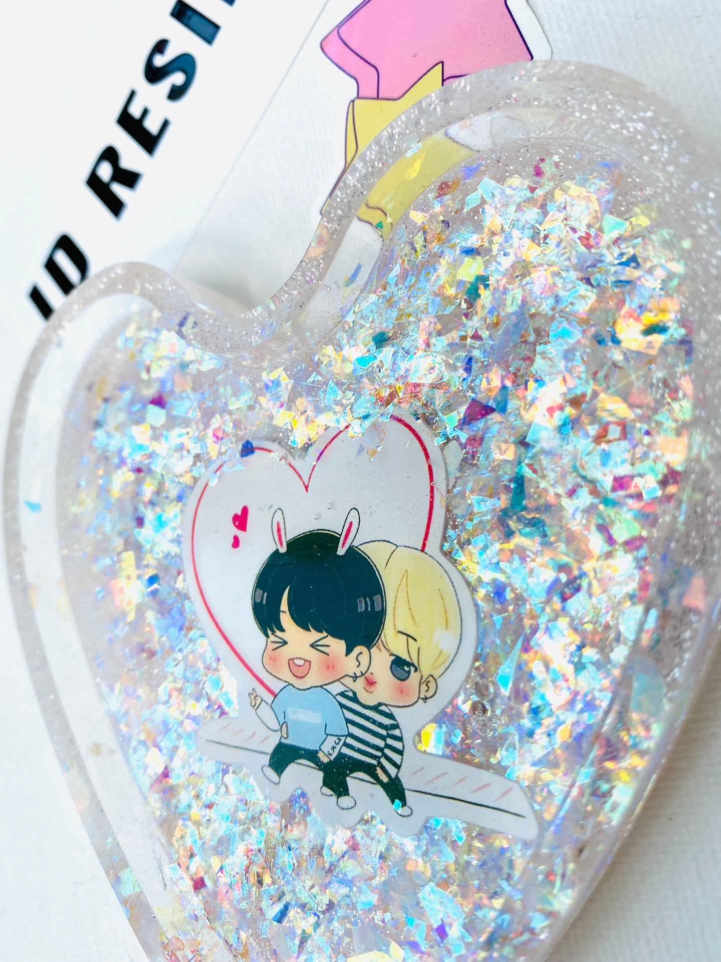 Holographic Tray - Rainbow Jewellery Stoner Stash Trinket Tray - BTS Heart Kawaii Tray for Jewellery and Trinkets