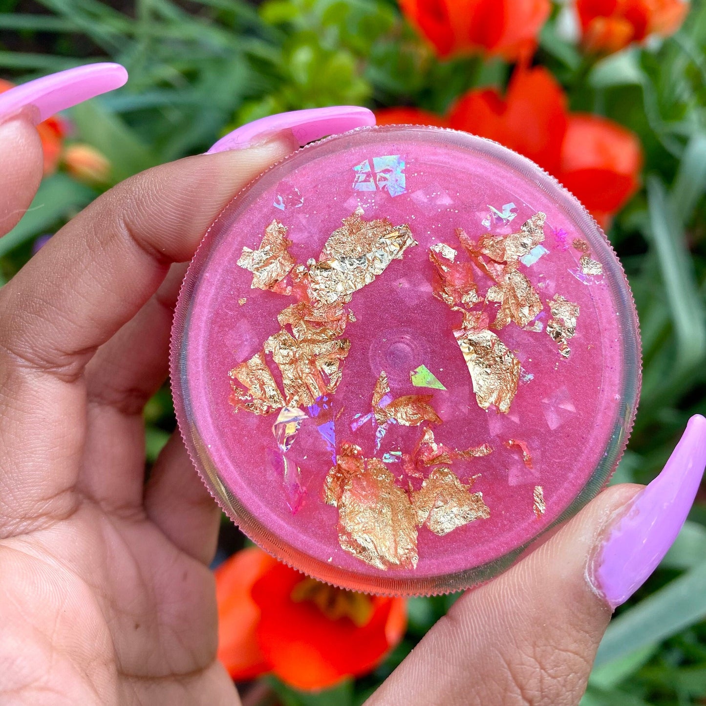 CUSTOM PERSONALISED GRINDER - Pink Glitter Grinder - Cute Grinder - Glitter Grinder - Stoner Gift - Holographic