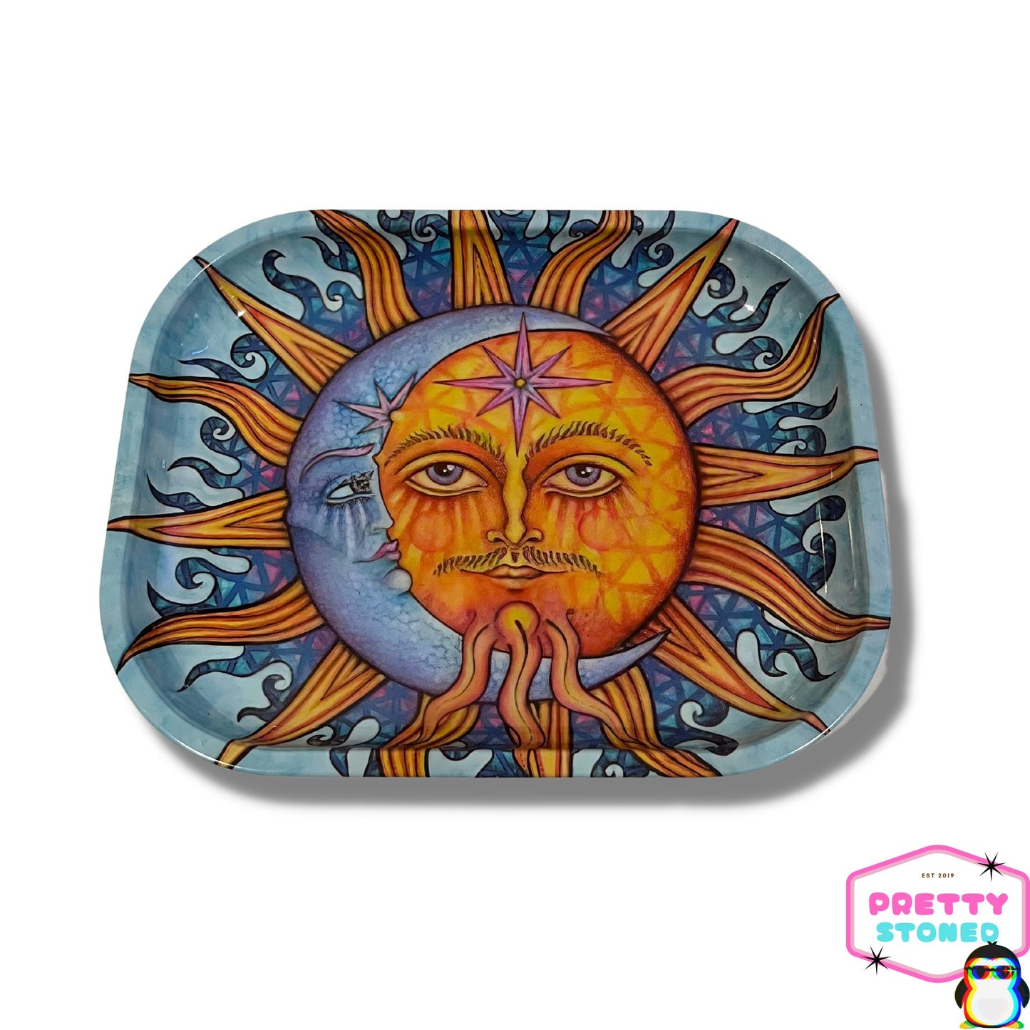 Sun Moon Tray Metal Rolling Tray Jewellery Trinket Tray