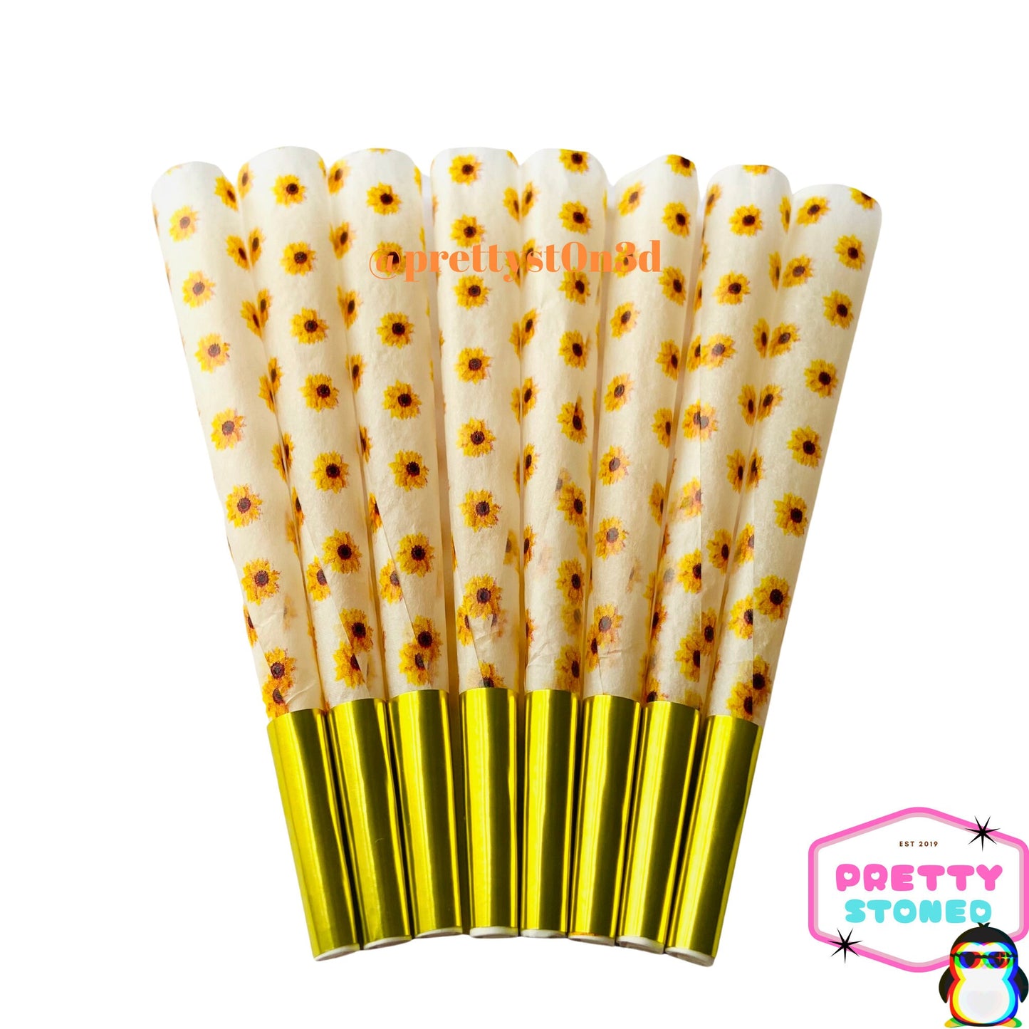 8 Sunflower Pre Rolled Cones