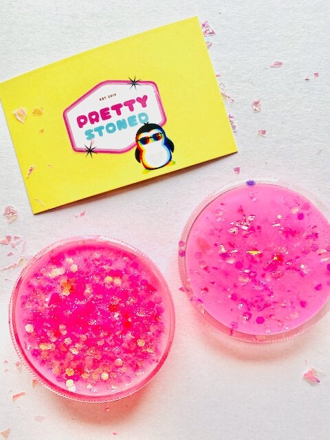 Grinder Sparkly Holographic- Chunky Pink Glitter - Christmas Gift for Her Cute Stocking Stuffer