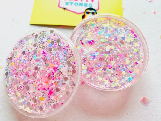 Grinder Sparkly Holographic- PINK SILVER GLITTER Grinder - Christmas Gift for Her Cute Stocking Stuffer