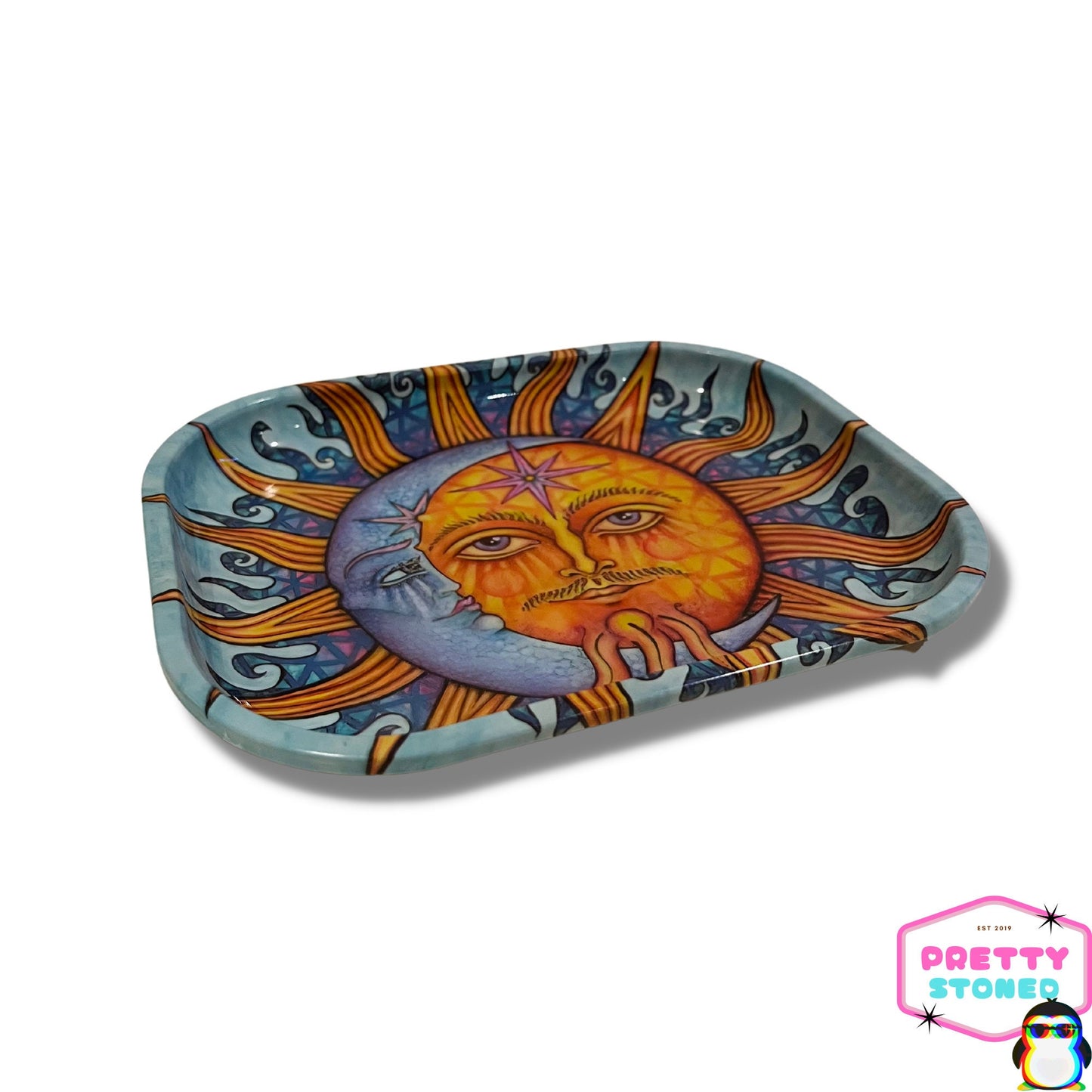 Sun Moon Tray Metal Rolling Tray Jewellery Trinket Tray