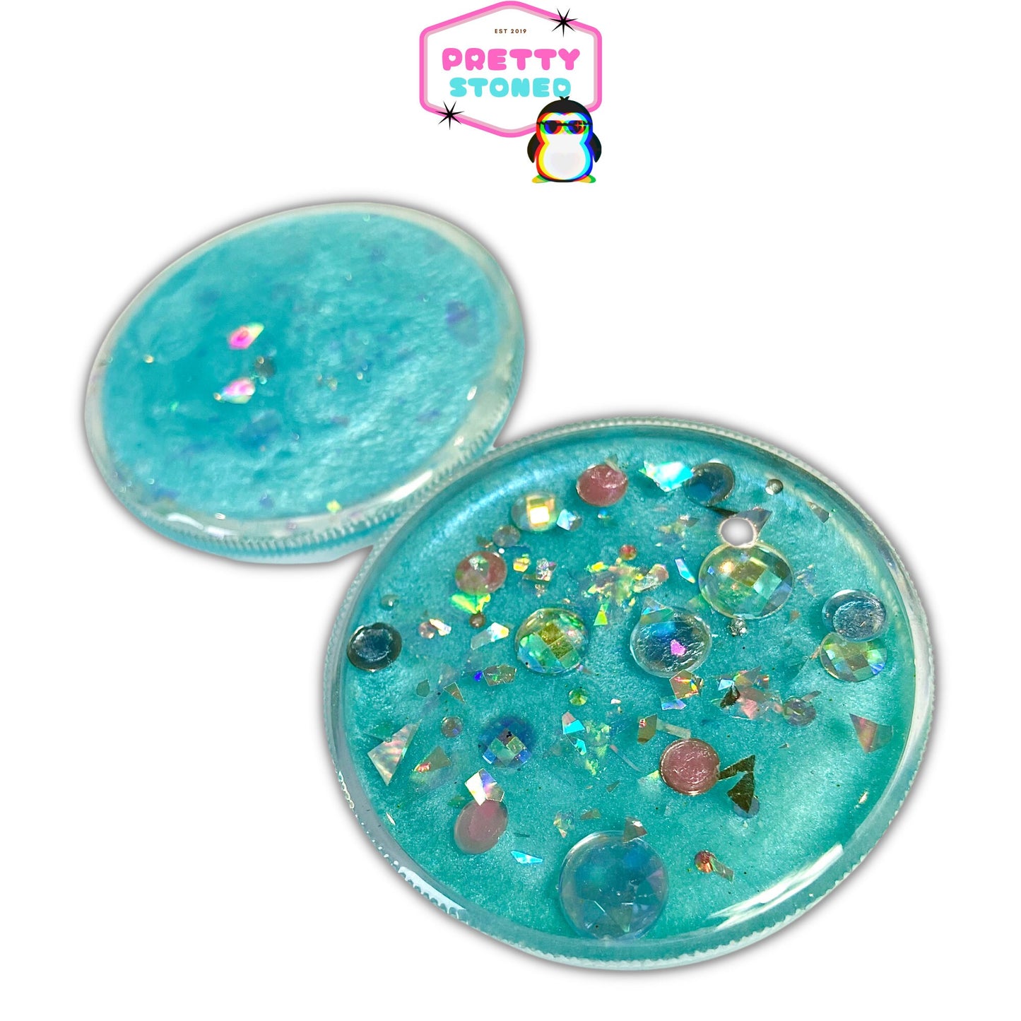 Blue Grinder with Gems