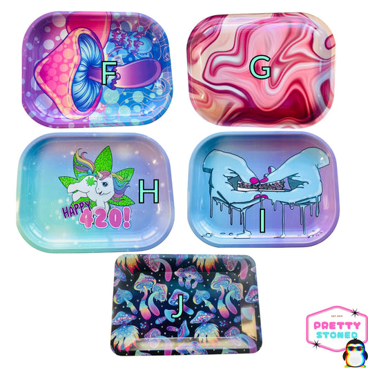 ROLLING TRAYS MULTI Colours Designs Fast Dispatch